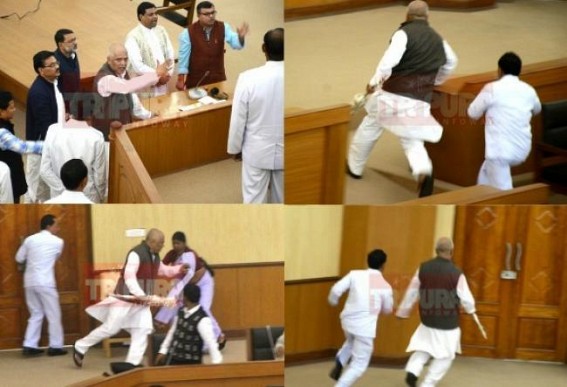 Tripuraâ€™s unruly politicians : Smugglers, Hooligans, College drop-outs enact mockery of Democracy ; Assembly-Drama signals ZERO ethics by CPI-M, TMC, Congress MLAs